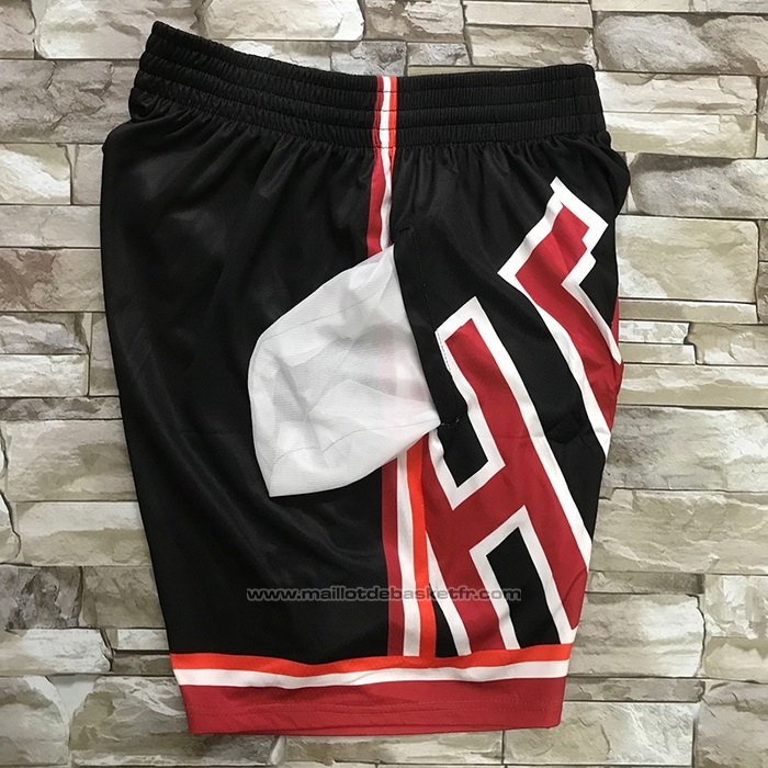 Short Miami Heat Mitchell & Ness Big Face Noir